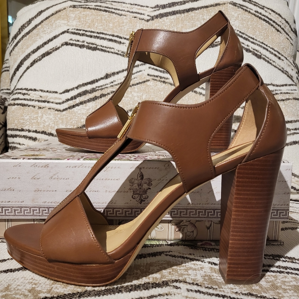 Michael Kors Women's Berkley T-Strap Platform Dress Sandals
